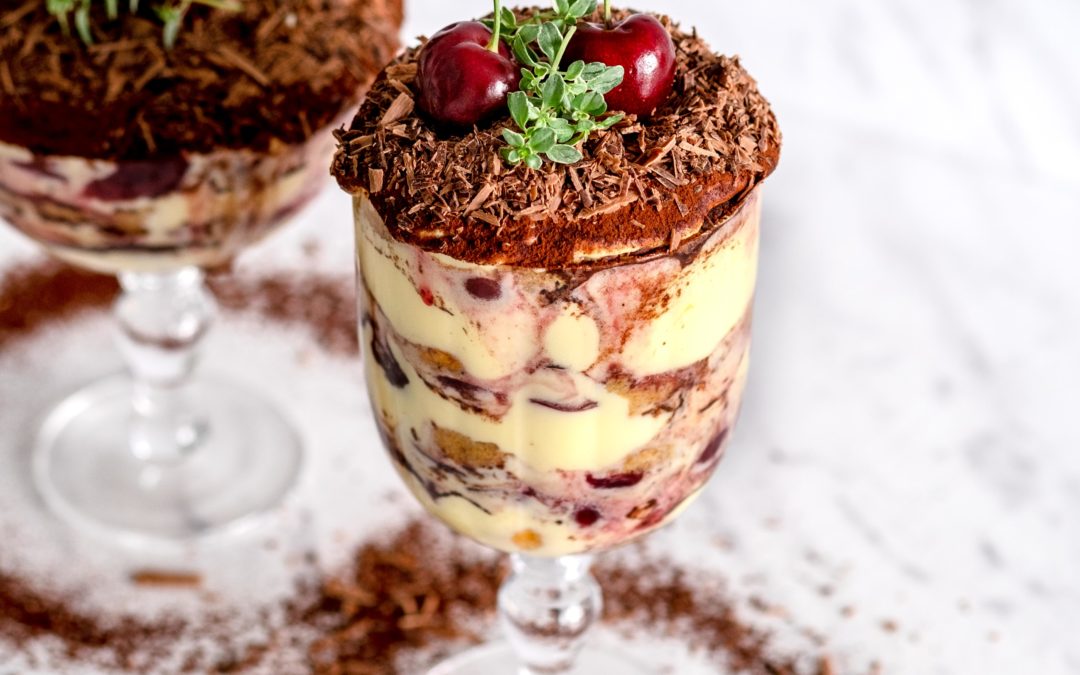 Třešňové tiramisu